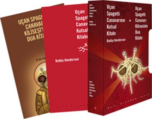 Uçan Spagetti Canavarının Kutsal Kitabı-Uçan Spagetti Canavarı Kilisesi Dua Kitabı Kutulu Takım  Frontansicht 1