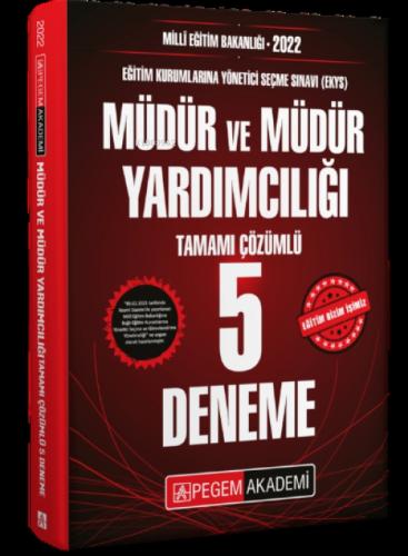 2022 Milli Eğitim Bakanlığı EKYS Müdür ve Müdür Yardımcılığı Tamamı Çözümlü 5 Deneme  Frontansicht 1