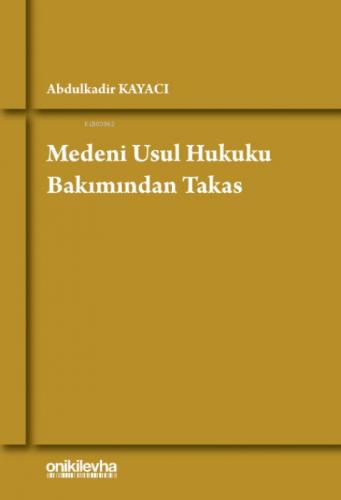 Medeni Usul Hukuku Bakımından Takas (Ciltli)  Frontansicht 1