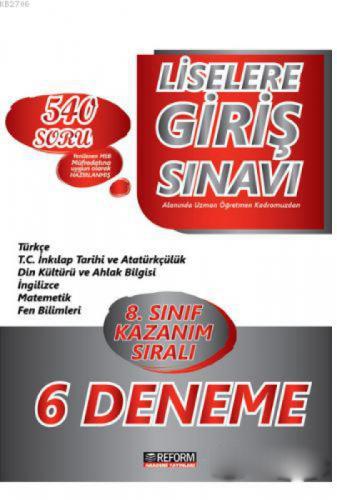 8. Sınıf LGS Kazanım Sıralı  Frontansicht 1