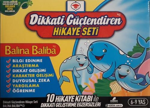 Dikkati Güçlendiren Hikaye Seti - Balina Baliba Kutulu Set (10 Kitap Takım)  Frontansicht 1