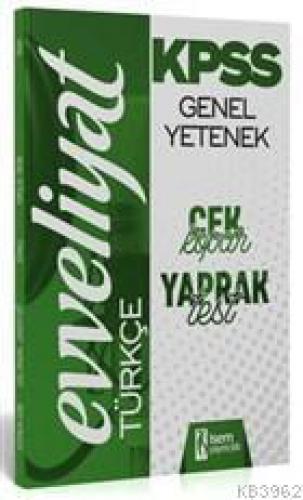 2020 Evveliyat KPSS Genel Yetenek Türkçe Çek Kopar Yaprak Test  Frontansicht 1