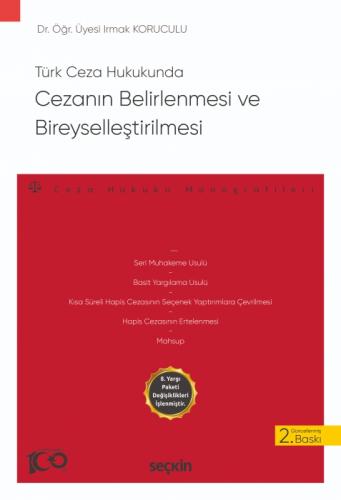 Türk Ceza Hukukunda Cezanın Belirlenmesi ve Bireyselleştirilmesi  Frontansicht 1