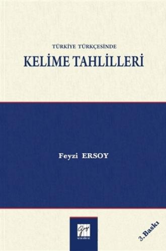 Türkiye Türkçesinde Kelime Tahlilleri  Frontansicht 1