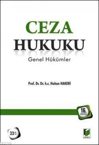 Ceza Hukuku - Genel Hükümler  Frontansicht 1
