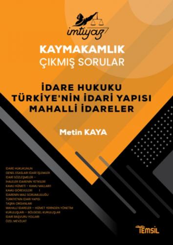 İmtiyaz Kaymakamlık Çıkmış Sorular - İdare Hukuku Türkiye'nin İdare Yapısı Mahalli İdareler  Frontansicht 1