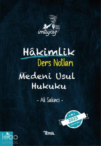 Medeni Usul Hukuku;Hakimlik Ders Notları  Frontansicht 1