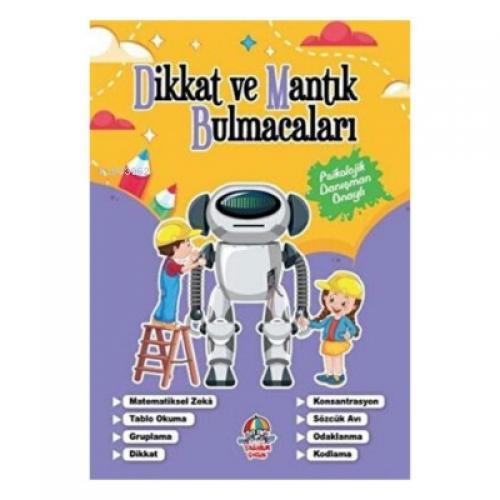 Dikkat ve Mantık Bulmacaları Mor Kitap  Frontansicht 1