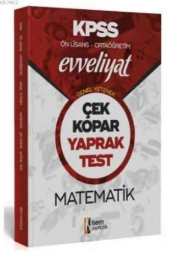İsem 2020 Evveliyat KPSS Genel Yetenek Ortaöğretim Ön Lisans Matematik Çek Kopar Yaprak Test İsem Ya  Frontansicht 1