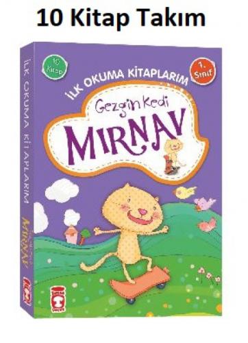 Gezgin Kedi Mırnav - İlk Okuma Kitaplarım Set (10 Kitap Takım)  Frontansicht 1