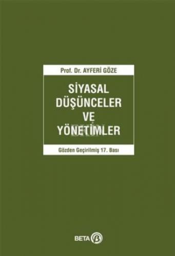 Siyasal Düşünceler ve Yönetimler  Frontansicht 1