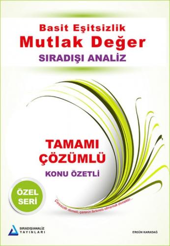 Basit Eşitsizlik Mutlak Değer Konu Özetli Tamamı  Frontansicht 1