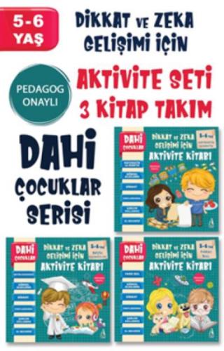 Dahi Çocuklar Aktivite Seti 5-6 Yaş - 3 Kitap Takım  Frontansicht 1