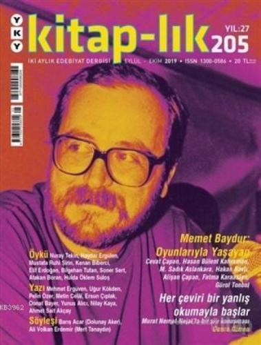 Kitap-lık Dergisi Sayı: 205 Eylül - Ekim 2019  Frontansicht 1