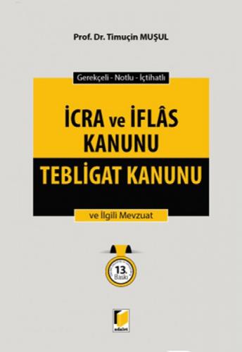 İcra ve İflas Kanunu Tebligat Kanunu ve İlgili Mevzuat  Frontansicht 1
