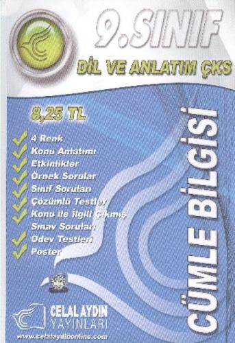 9. Sınıf Dil ve Anlatım ÇKS Cümle Bilgisi  Frontansicht 1