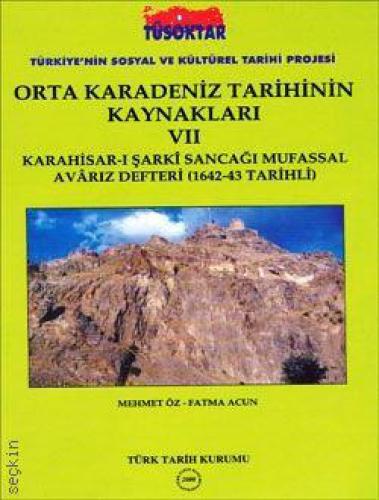 Orta Karadeniz Tarihinin Kaynakları VII  Frontansicht 1