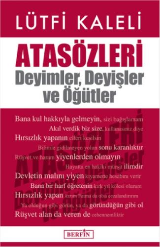 Atasözleri - Deyimler Deyişler ve Öğütler  Frontansicht 1