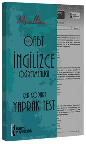 Muallim Öabt İngilizce Öğretmenliği Çek Kopart Yaprak Test 2016  Frontansicht 1