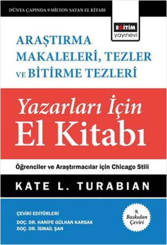 Araştırma Makaleleri Tezler ve Bitirme Tezleri Yazarları İçin El Kitabı  Frontansicht 1