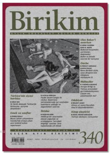 Birikim Aylık Sosyalist Kültür Dergisi Sayı: 340 Ağustos 2017  Frontansicht 1