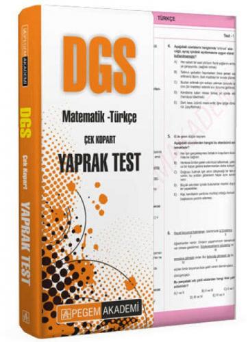 2022 DGS Çek Kopar Yaprak Test  Frontansicht 1