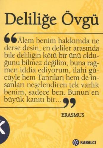 Deliliğe Övgü (Türkçe çevirisi)  Frontansicht 1