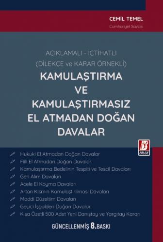 Açıklamalı İçtihatlı (Dilekçe ve Karar Örnekli) Kamulaştırma ve Kamulaştırmasız El Atmadan Doğan Davalar (Ciltli)  Frontansicht 1