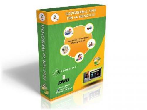 İlköğretim 5. Sınıf Fen ve Teknoloji Görüntülü DVD Seti (8 DVD)  Frontansicht 1