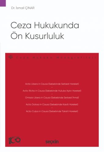 Ceza Hukukunda Ön Kusurluluk  Frontansicht 1