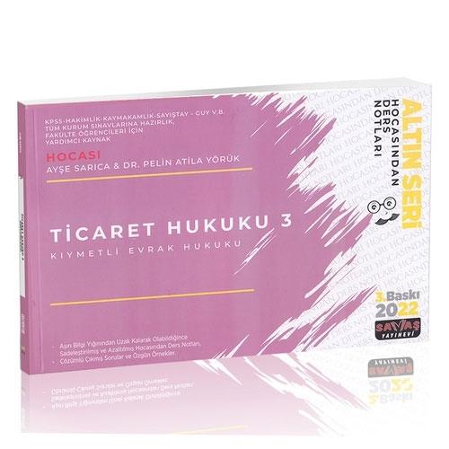 Ticaret Hukuku 3 ;(Kıymetli Evrak Hukuku) Hocasından Ders Notları 2022  Frontansicht 1