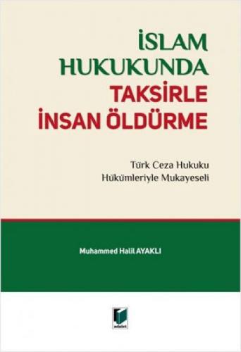 İslam Hukukunda Taksirle İnsan Öldürme  Frontansicht 1