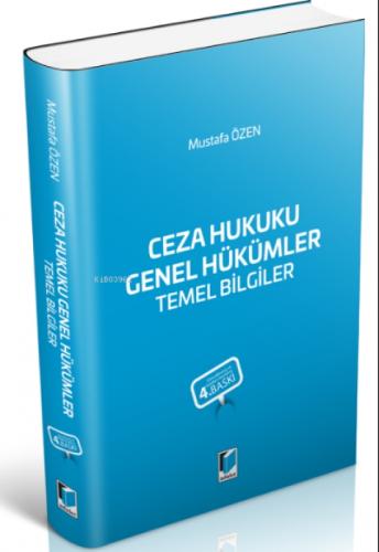 Ceza Hukuku Genel Hükümler Temel Bilgiler  Frontansicht 1