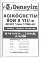 AÖF 2. Sınıf| İş ve Sosyal Güvenlik Hukuku; Çıkmış Sınav Soruları  Frontansicht 1