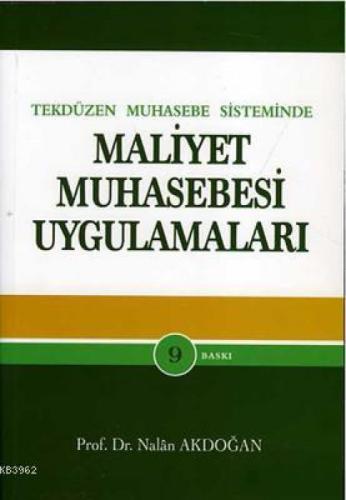 Tek Düzen Muhasebe Sisteminde Maliyet Muhasebesi Uygulamaları  Frontansicht 1