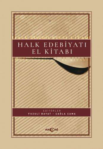 Halk Edebiyatı El Kitabı  Frontansicht 1