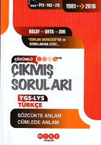 Merkez YGS Türkçe Sözcükte Anlam Cümlede Anlam  Frontansicht 1