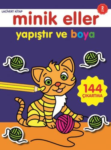 Minik Eller Yapıştır Ve Boya Lacivert Kitap  Frontansicht 1