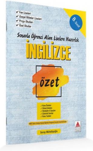 Delta Kültür Yayınları 8. Sınıf LGS İngilizce Özet Liselere Hazırlık Delta Kültür  Frontansicht 1