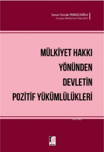 Mülkiyet Hakkı Yönünden Devletin Pozitif Yükümlülükleri  Frontansicht 1