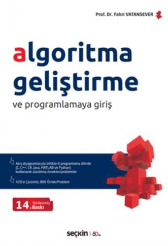 Algoritma Geliştirme ve Programlamaya Giriş Akış Diyagramlarıyla Birlikte 6 Ayrı Programlama Dilinde  Frontansicht 1