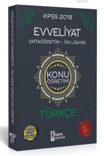 Evveliyat KPSS Ortaöğretim-Önlisans Türkçe Konu Anlatımı 2018  Frontansicht 1