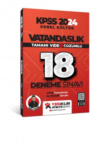 KPSS 2024 Genel Kültür Vatandaşlık Tamamı Video Çözümlü 18 Deneme Sınavı  Frontansicht 1