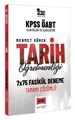 2022 KPSS ÖABT Tarih Öğretmenliği Tamamı Çözümlü 7x75 Fasikül Deneme  Frontansicht 1