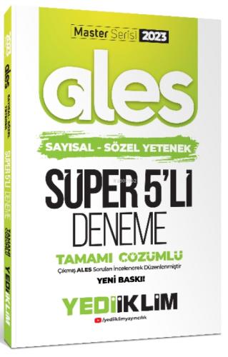 Yediiklim Yayınları 2023 Master Serisi Ales Sayısal- Sözel Yetenek Tamamı Çözümlü Süper 5'li Deneme  Frontansicht 1