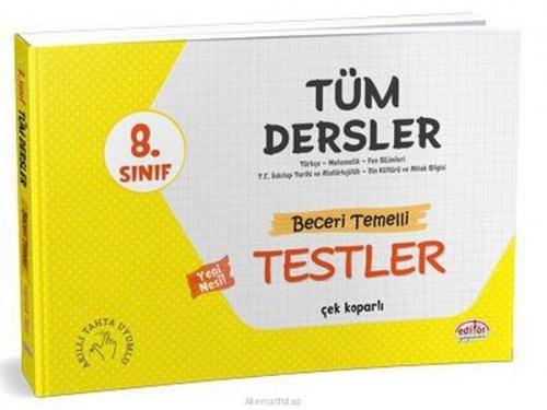 Editör 8.Sınıf Tüm Dersler Beceri Temelli Testler  Frontansicht 1