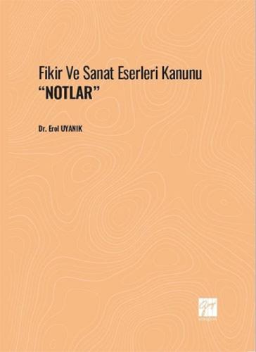 Fikir ve Sanat Eserleri Kanunu ''Notlar'  Frontansicht 1