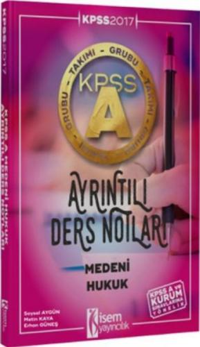 KPSS A Grubu Medeni Hukuk Ayrıntılı Ders Notları 2017  Frontansicht 1