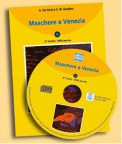 Maschere a Venezia + CD (İtalyanca Okuma Kitabı Temel-Üst Seviye) A1-A2  Frontansicht 1