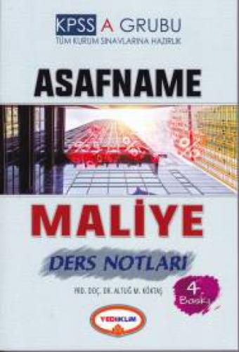 KPSS A Grubu Maliye Asafname Ders Notları  Frontansicht 1